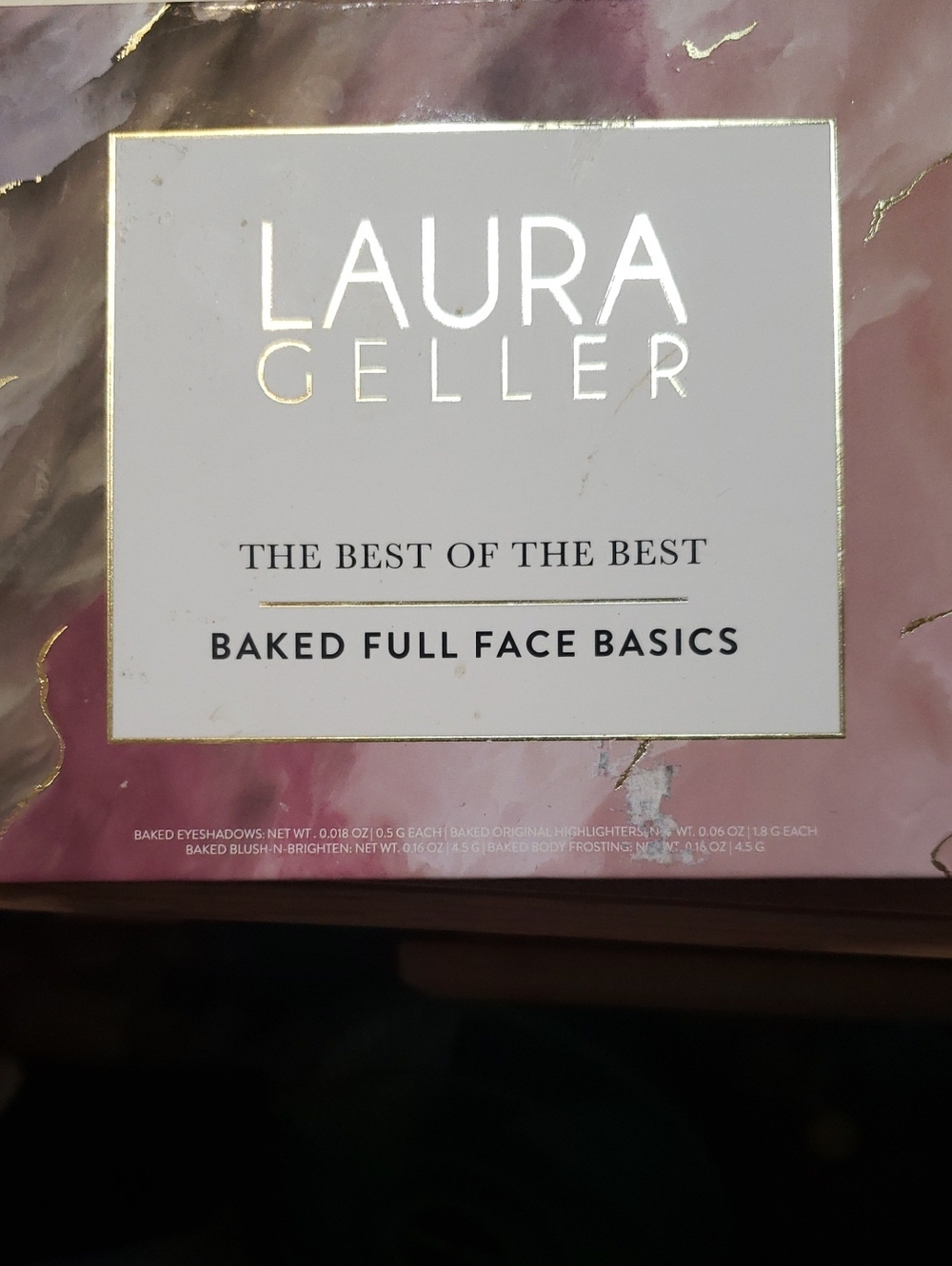 Laura Geller Pink Marble Baked Full Face Basics Palette